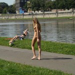 In Krakow at the river